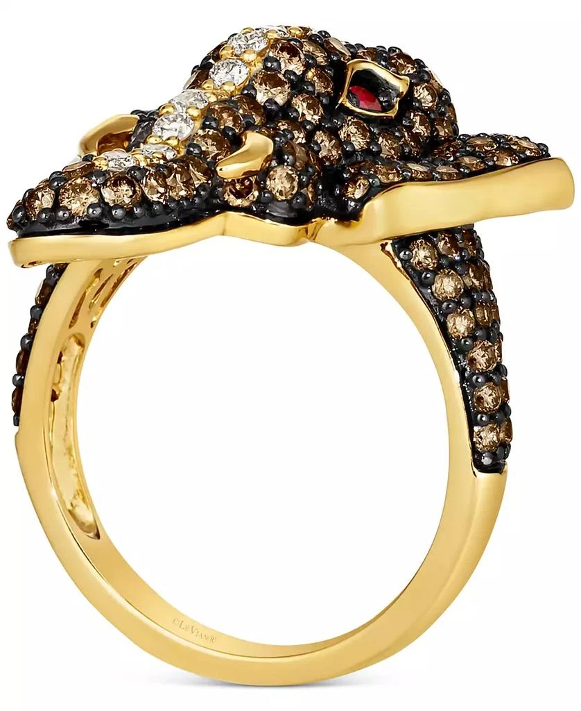 Le Vian Diamond (2 ct. t.w.) 
Passion Ruby Accent Elephant Ring in 14k Gold 5