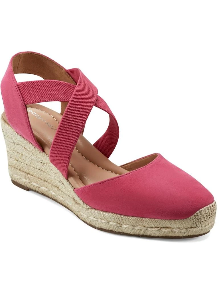 Easy Spirit MEZA Womens Leather Suede Wedge Sandals 1