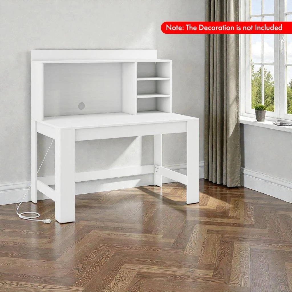 Hivvago 48" Workstation Desk with Cable Routing Hole and Safety Anti-Tip Mechanism 2