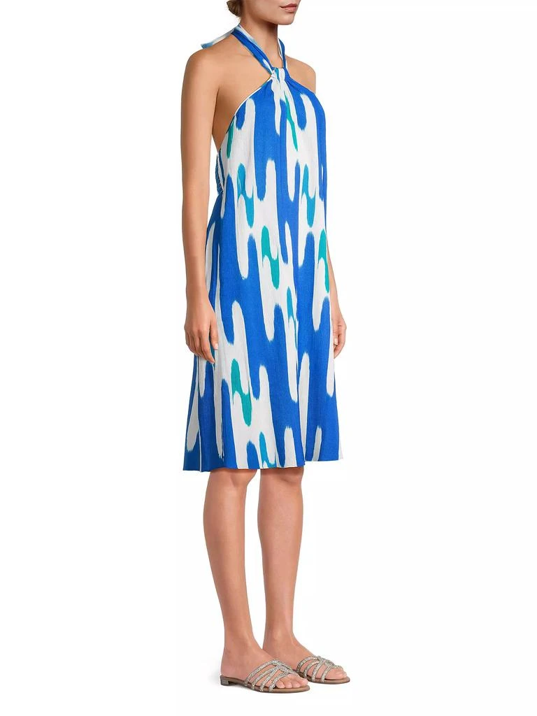 Natori Lido Geometric Halter Dress 4