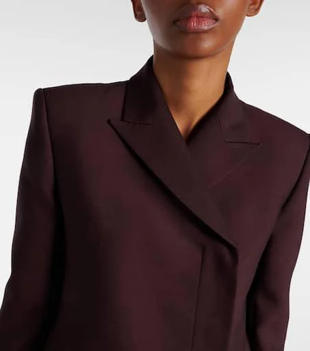 Khaite Silvannah wool and silk blazer 4
