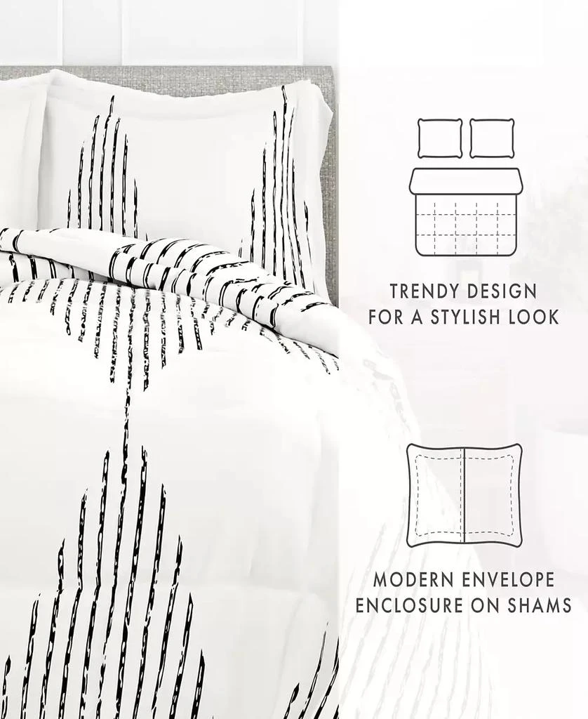 IENJOY HOME Ultra Soft Diamond Stripe 3-Pc. Comforter Set 8
