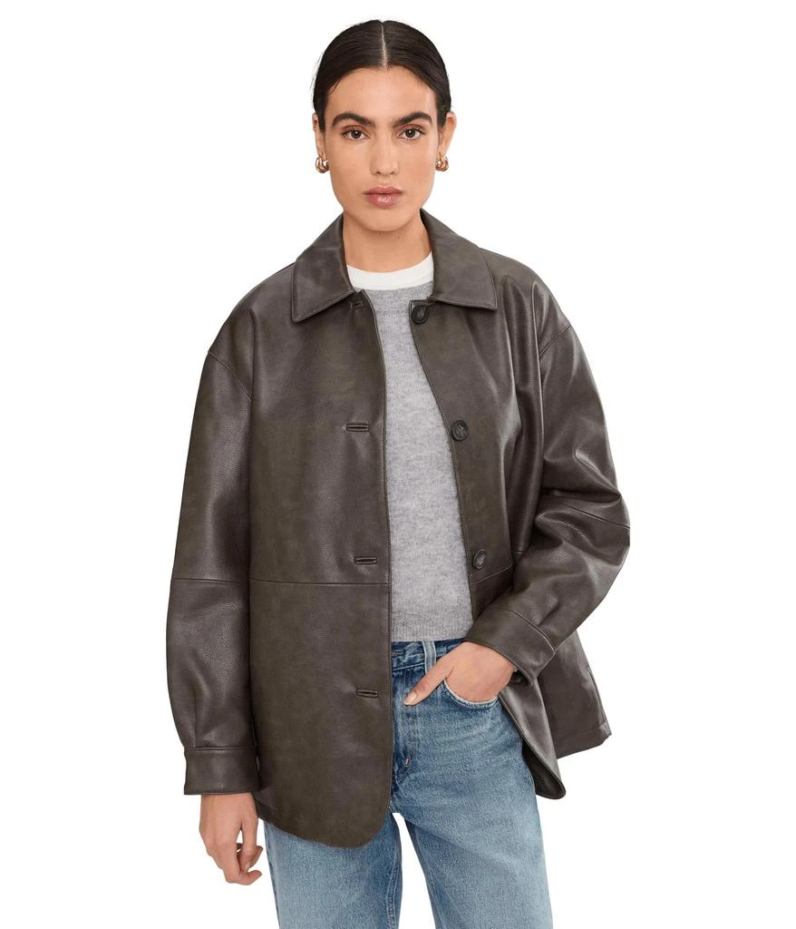 Levi
s Faux Leather Blazer