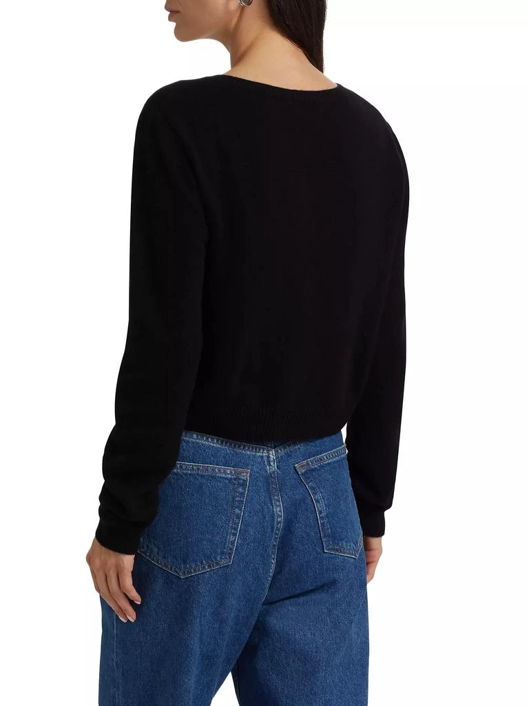 Reformation Clara Cashmere & Wool Crewneck Cardigan 5