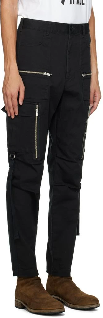 UNDERCOVER Black Zip Cargo Pants 2