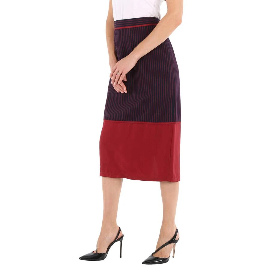 Sies Marjan Ladies Striped Panel Midi Skirt 3