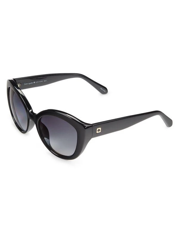 Kate Spade Black Cat-Eye Sherrie Sunglasses Kate Spade Sherrie/O/S D28/F8 Cat Eye Black Sunglasses  main image 2