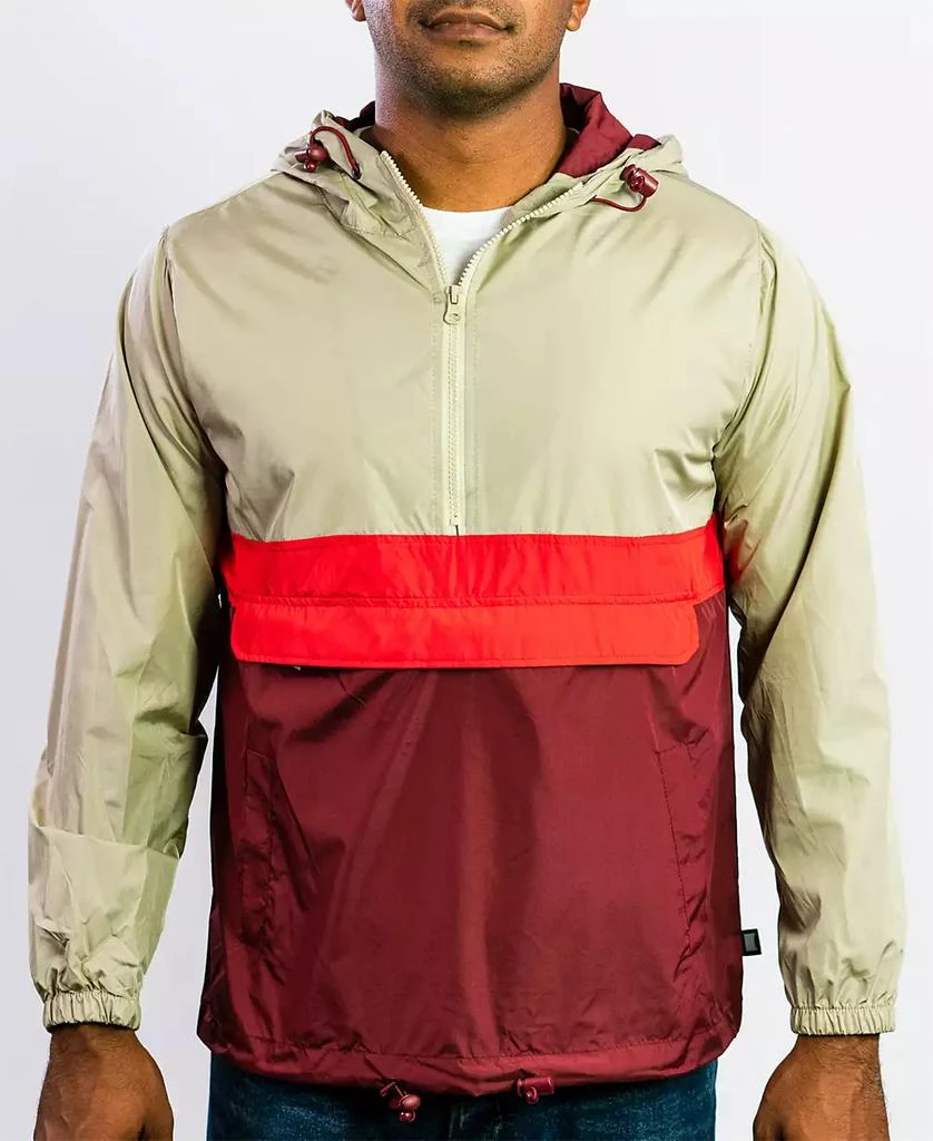 BEAUTIFUL GIANT Men's Hooded Lightweight Windbreaker 1