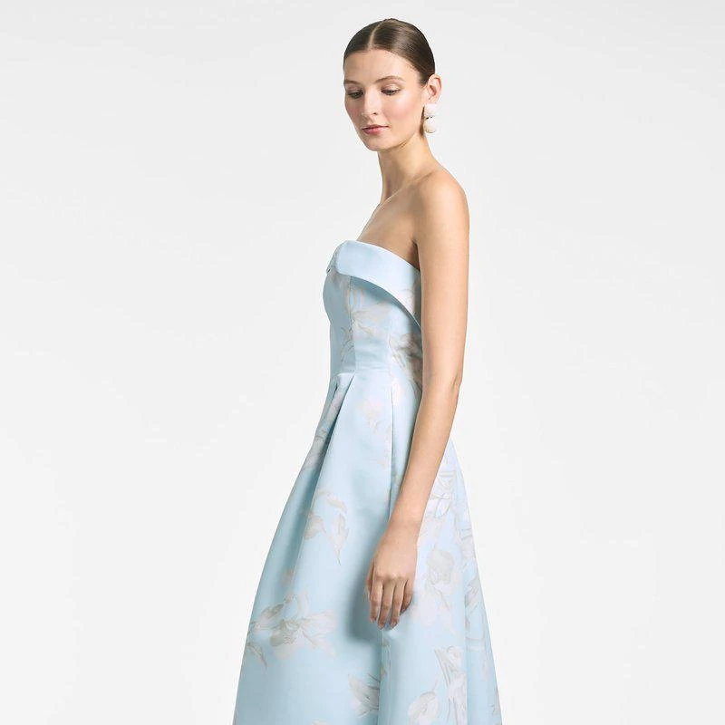 Sachin & Babi Brielle Gown Sky Venetia Petals Final Sale 2