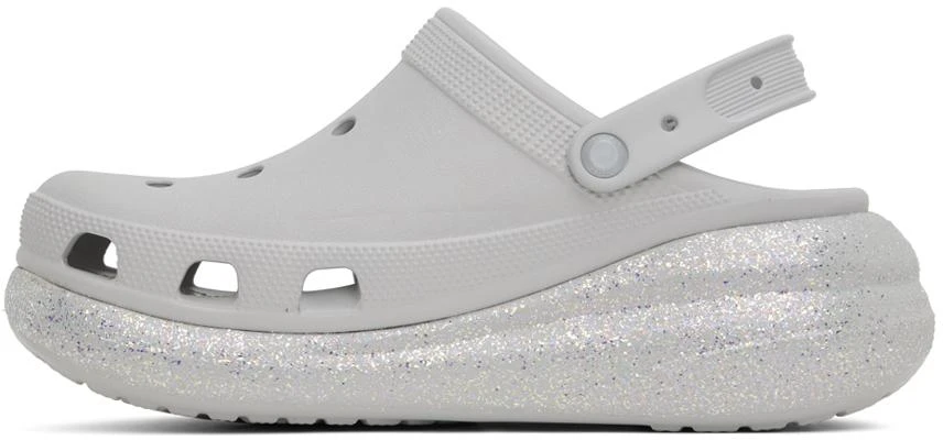 Crocs Off-White Crush Glitter Clogs 3