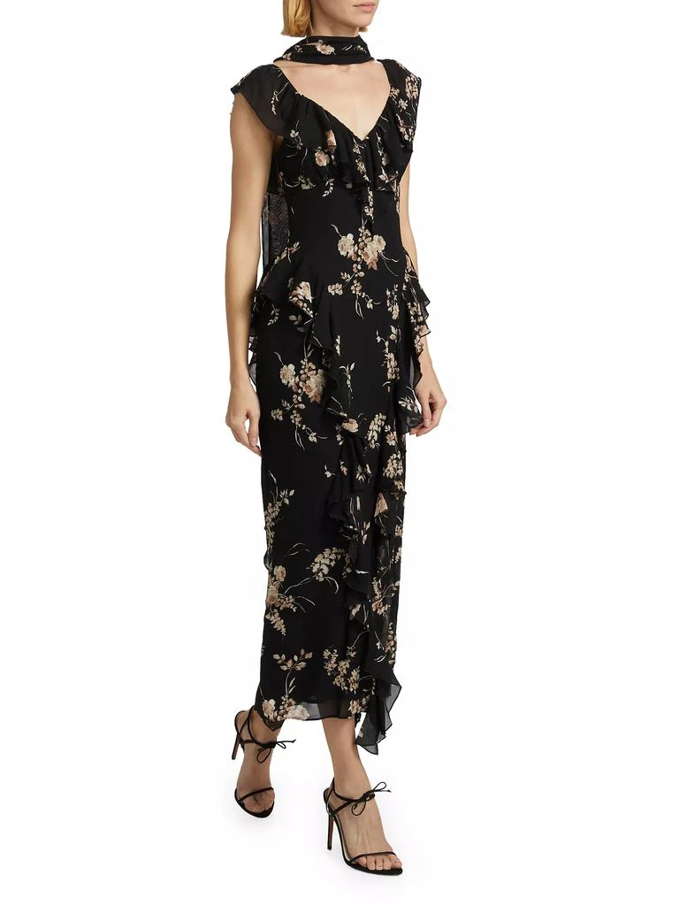 Reformation Silvana Floral Georgette Dress 2