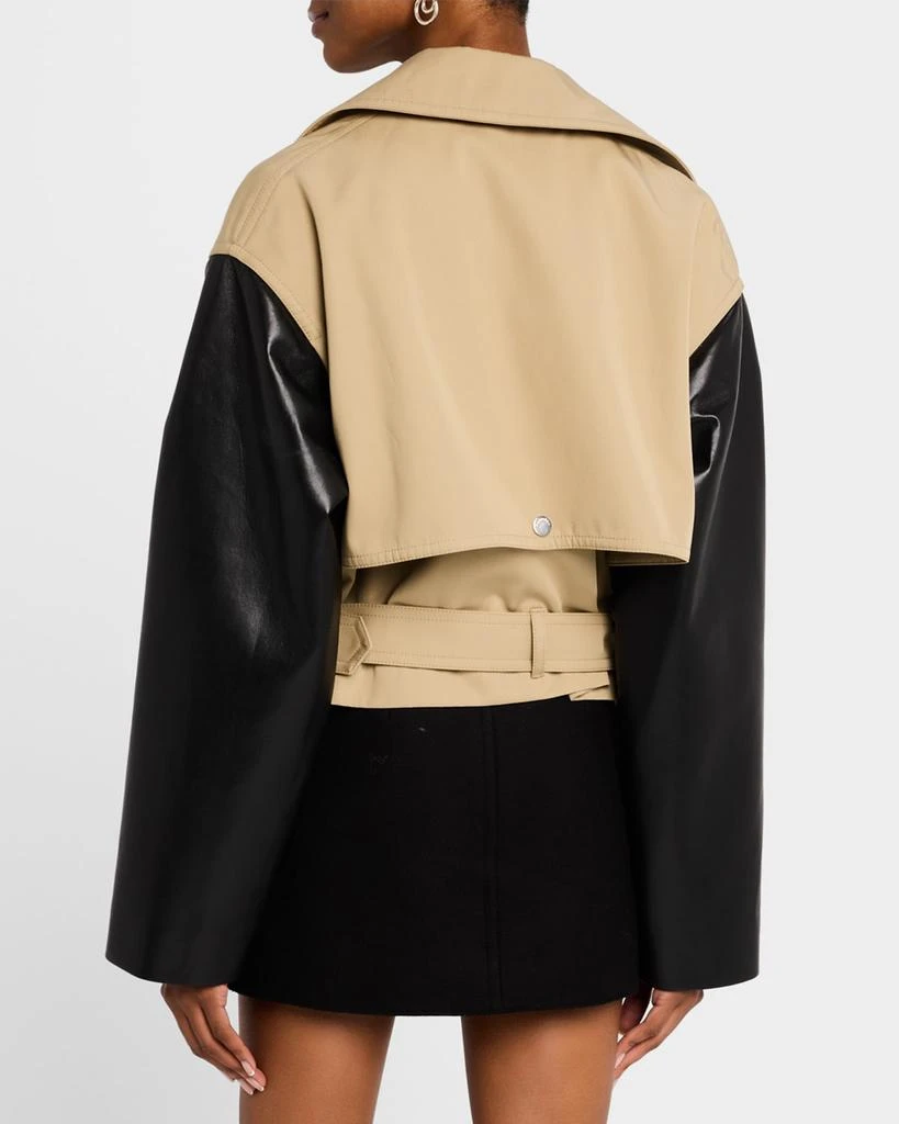 Nanushka Kazia Fringe Trench Coat 3