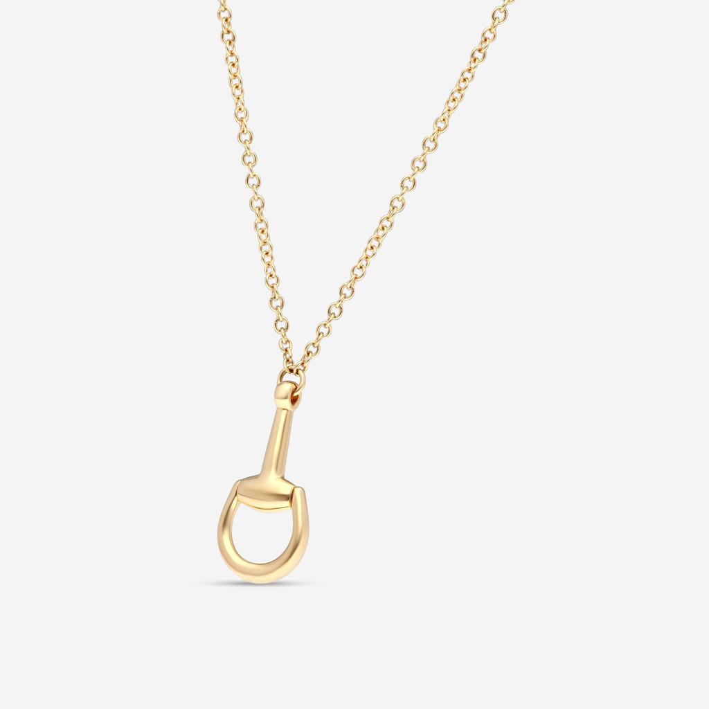 Gucci Gucci Horsebit 18K Yellow Gold Pendant Necklace YBB79581800100U