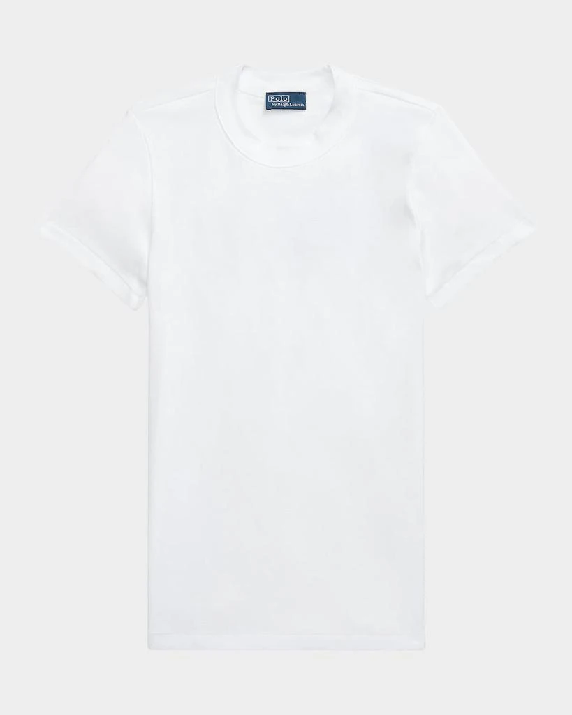 Ralph Lauren Slim Fit Ribbed Cotton Tee 1