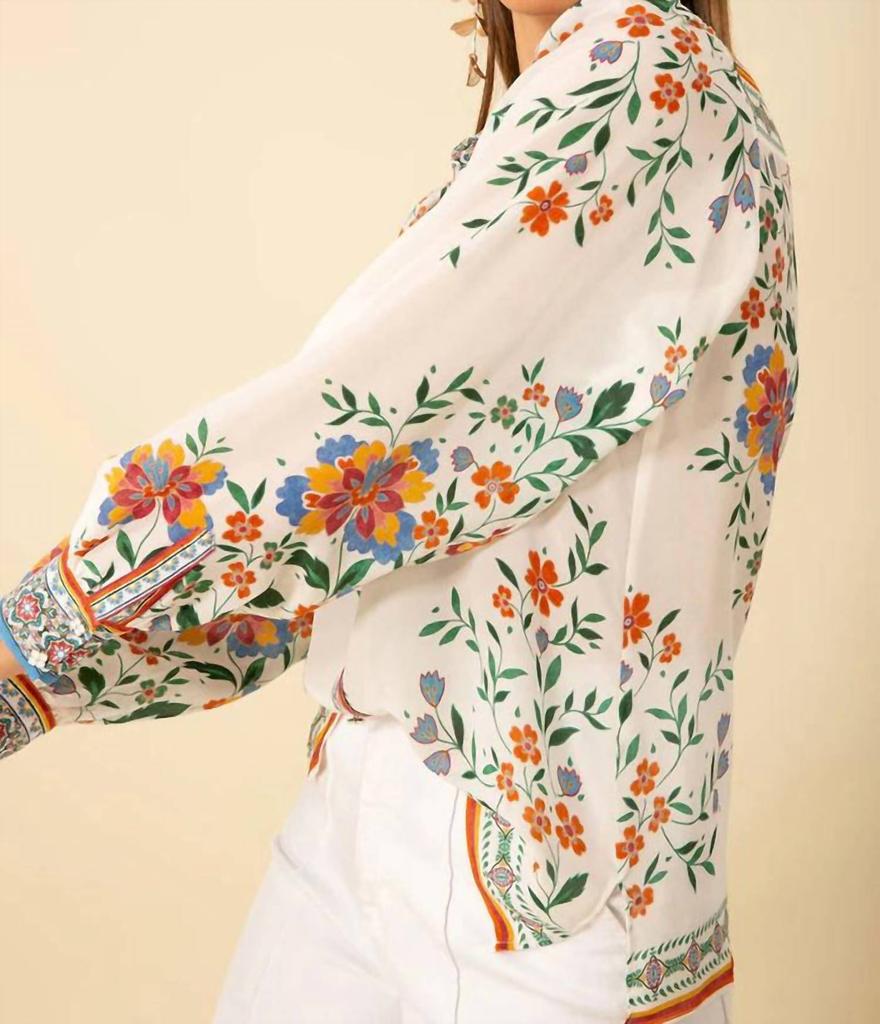 Hale Bob Hale Bob - Selah Button Silk Top