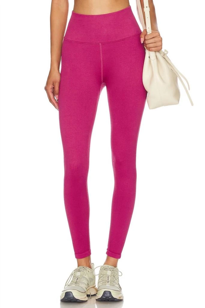 Spiritual Gangster Love Sculpt Washed 7/8 Legging In Pink Haze 2