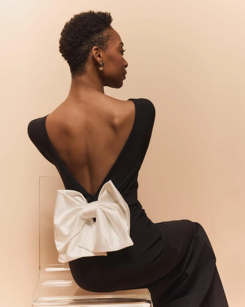 Chiara Boni Brestina Bateau-Neck Bow Column Gown 5
