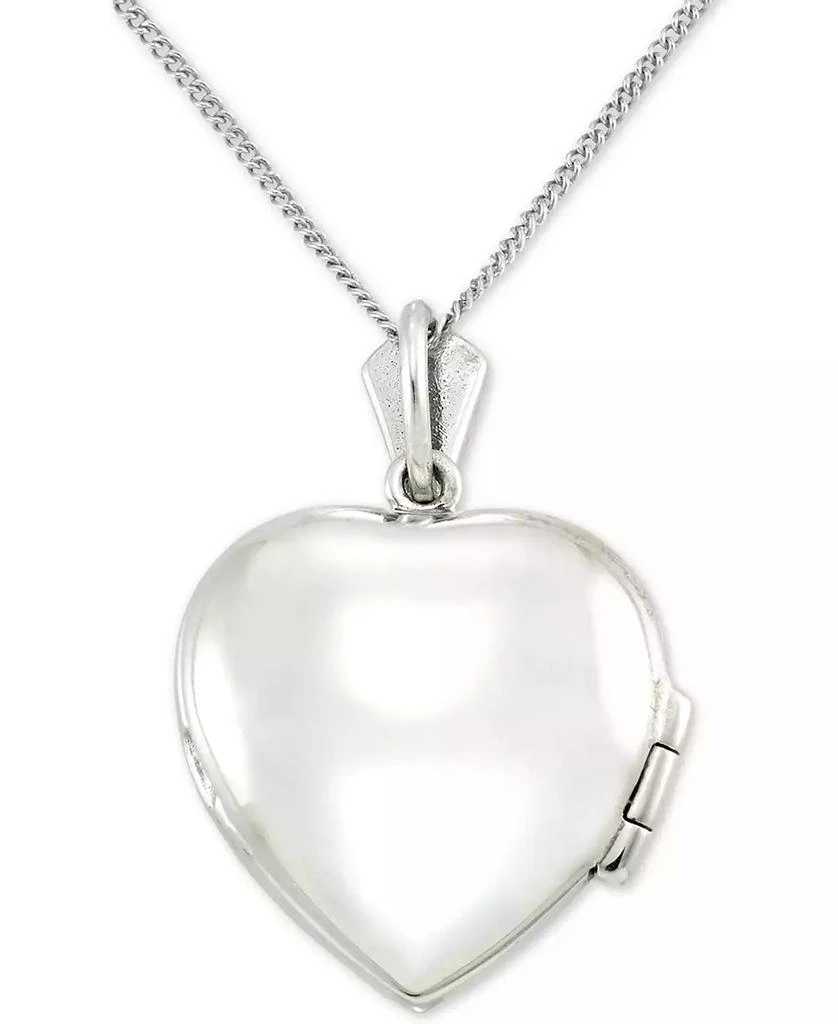 Macy's Jade (13mm) Marcasite Heart Locket 18