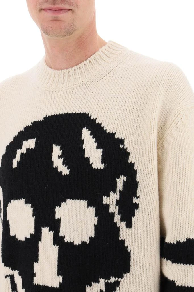 ALEXANDER MCQUEEN wool cashmere skull sweater 4