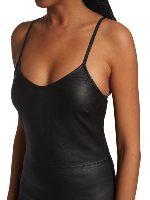 SPRWMN Leather Body Con Mini Dress 4