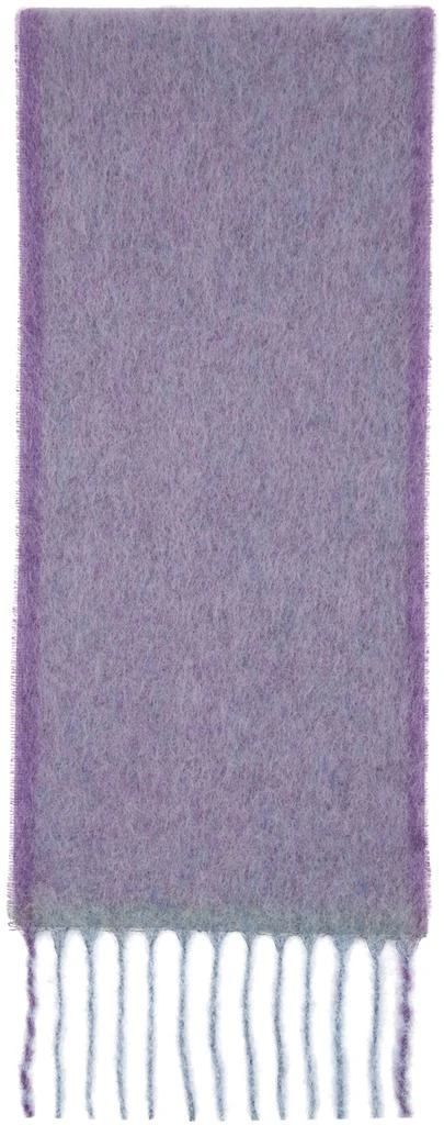 Acne Studios Purple Fringe Scarf 2