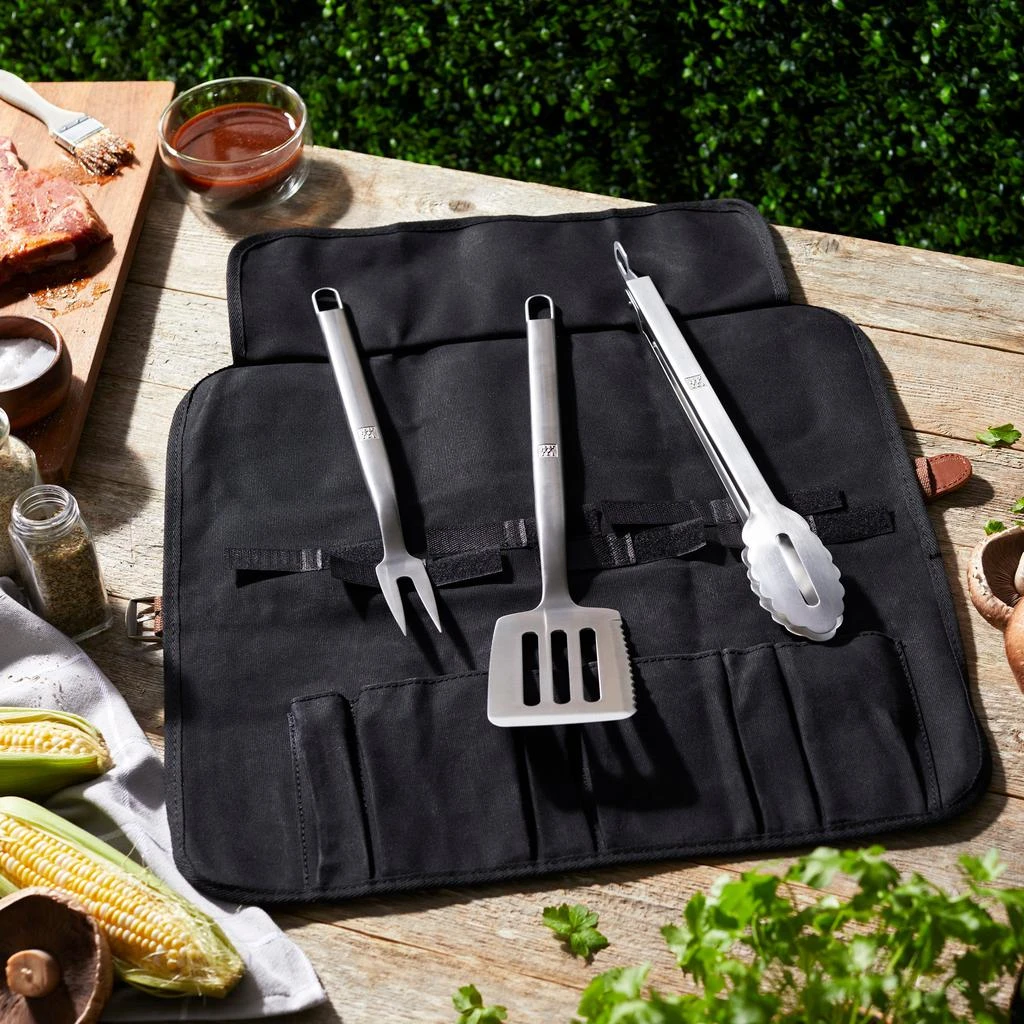 ZWILLING BBQ+ 4-pc Stainless Steel Grill Tool Set 6