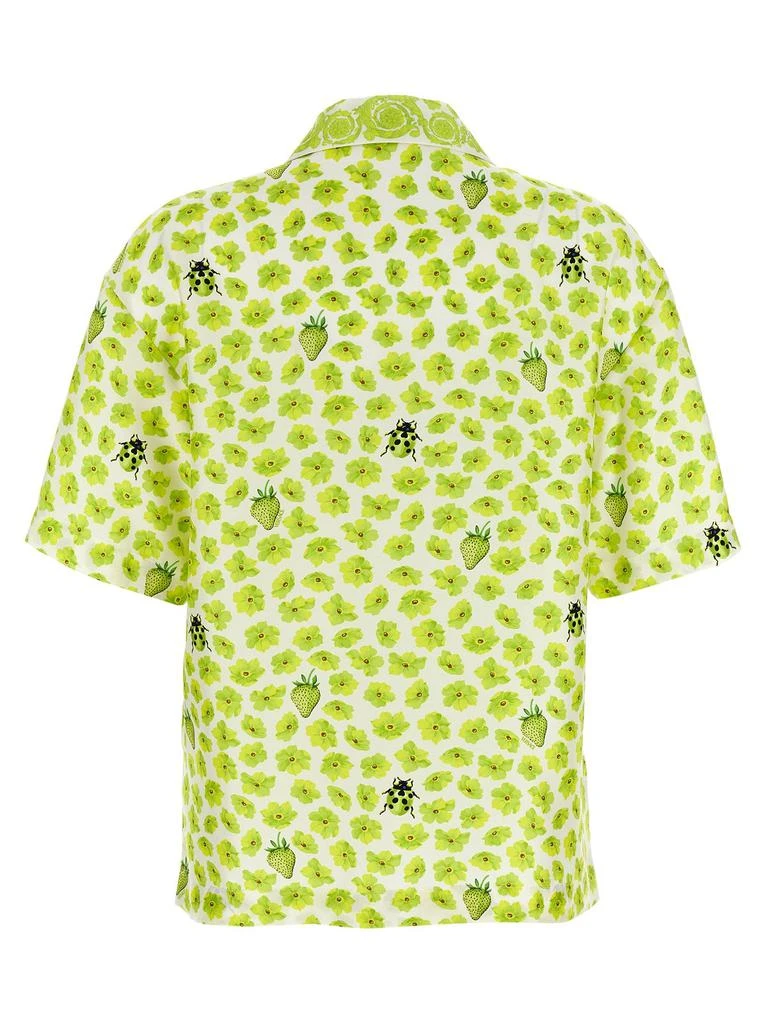 Versace Versace Floral-Printed Short-Sleeved Shirt 2