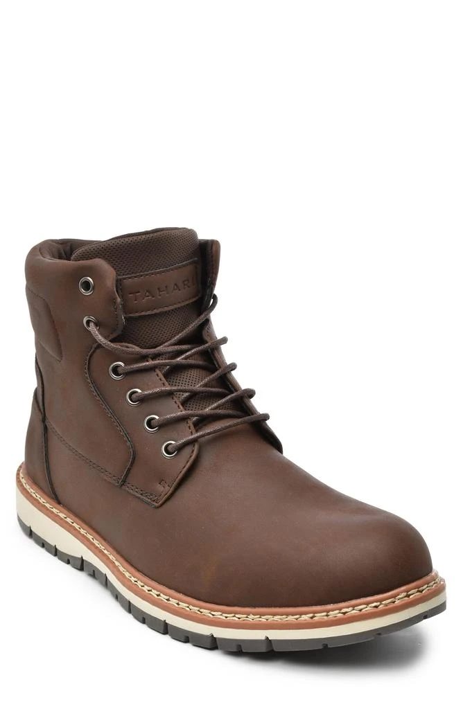 Tahari Lace-Up Lug Boot 1