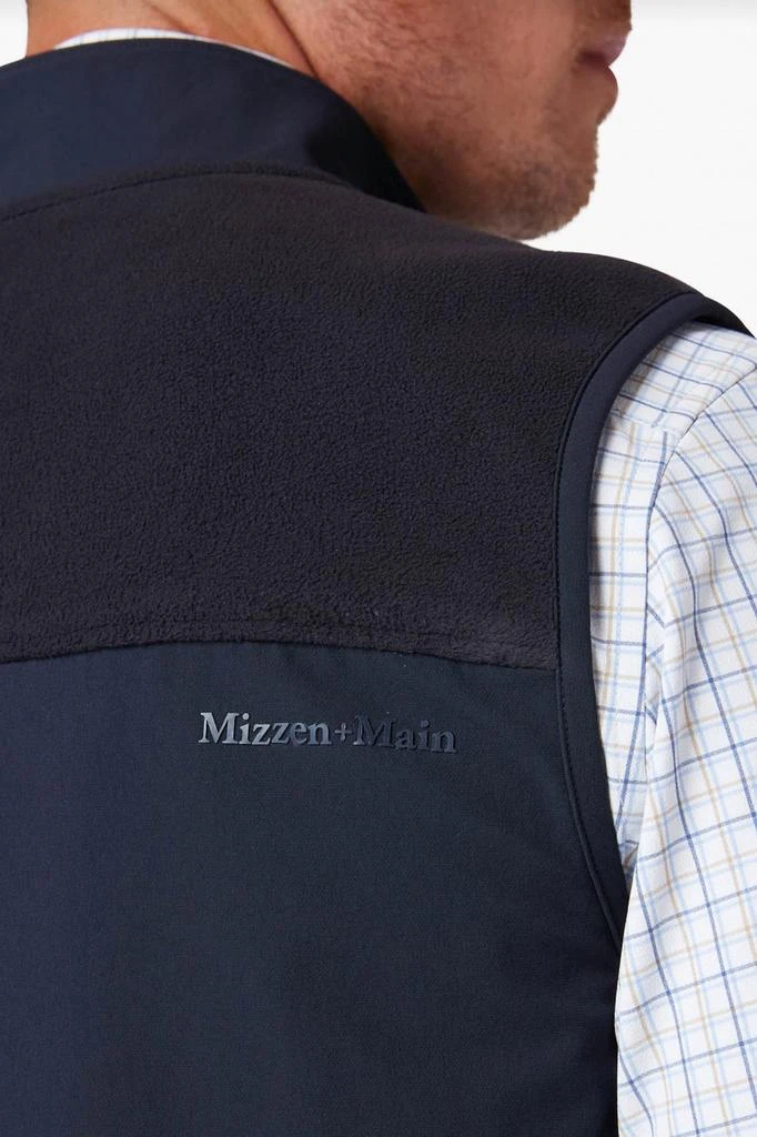 Mizzen + Main Venture Fleece Vest In Black 3