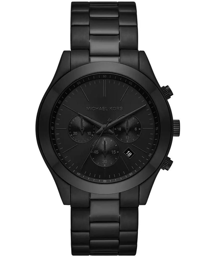 Michael Kors Men's Slim Runway Black Stainless Steel Bracelet Watch, 44mm 1