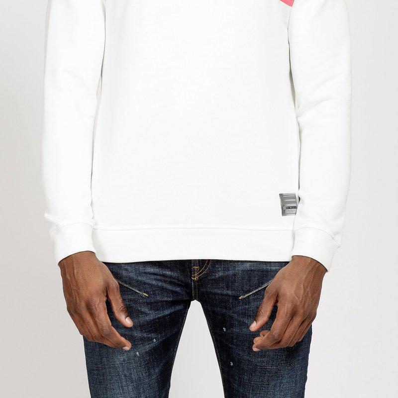 Konus Men's Community French Terry Crew Sweatshirt In White