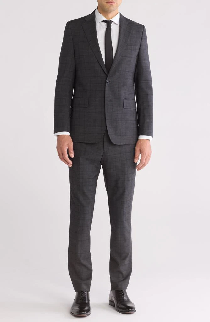Osmans Slim Fit Grey Plaid Wool Blend Suit  On Sale Now with Up to 80% Off  | Discover Exclusive Deals & Savings at BeyondStyle  Authentic Original  Penguin mens|male|men|suits/sets/wardrobers|2 piece sets|short,