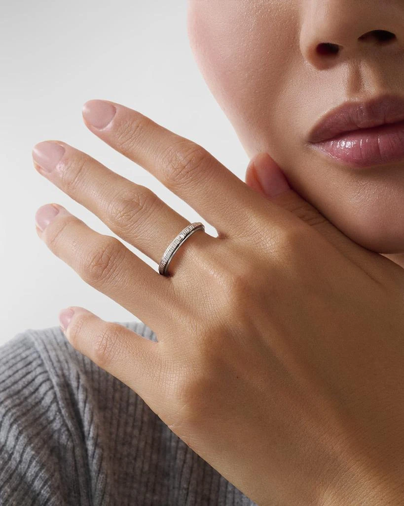 PIAGET 18K White Gold Possession Ring with 1 Diamond, Size 52 2