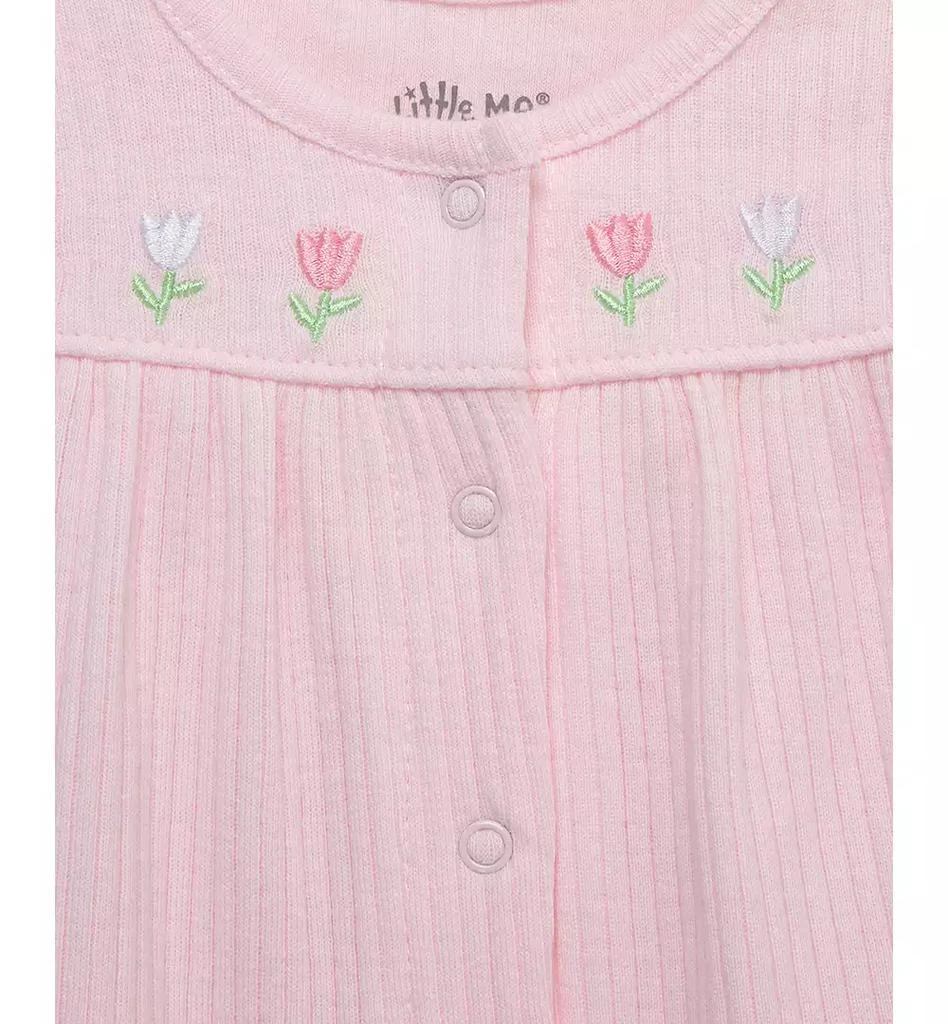 Little Me Baby Girls Tulips Cotton Cardigan, Hat & Footed Pants, 3 Piece Set 4