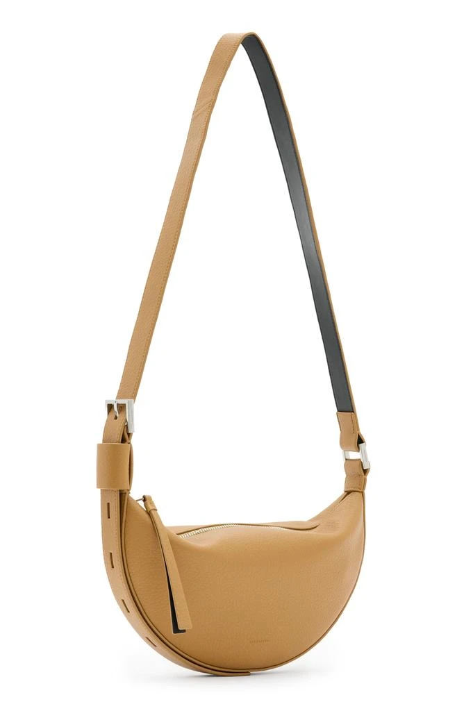 ALL SAINTS Half Moon Leather Crossbody Bag 5
