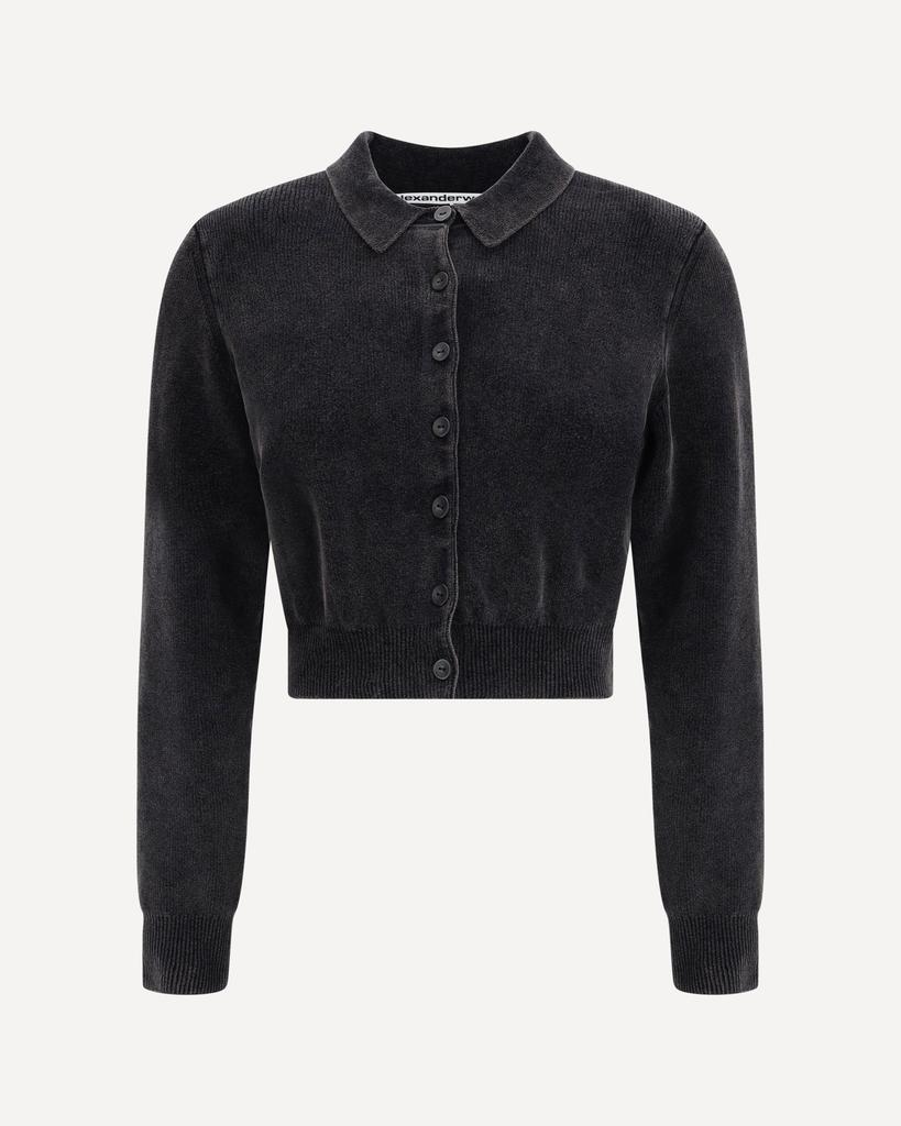 Alexander Wang Polo Cardigan crop