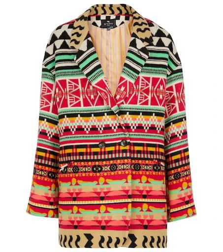 ETRO Wool-blend jacquard blazer 1
