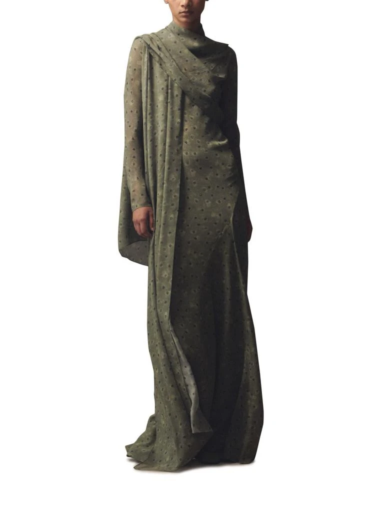 CORTANA Irina wrap-around jacket in printed silk 5