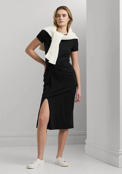 Ralph Lauren Ralph Lauren Women S Jersey Twist Front Midi Dress 1