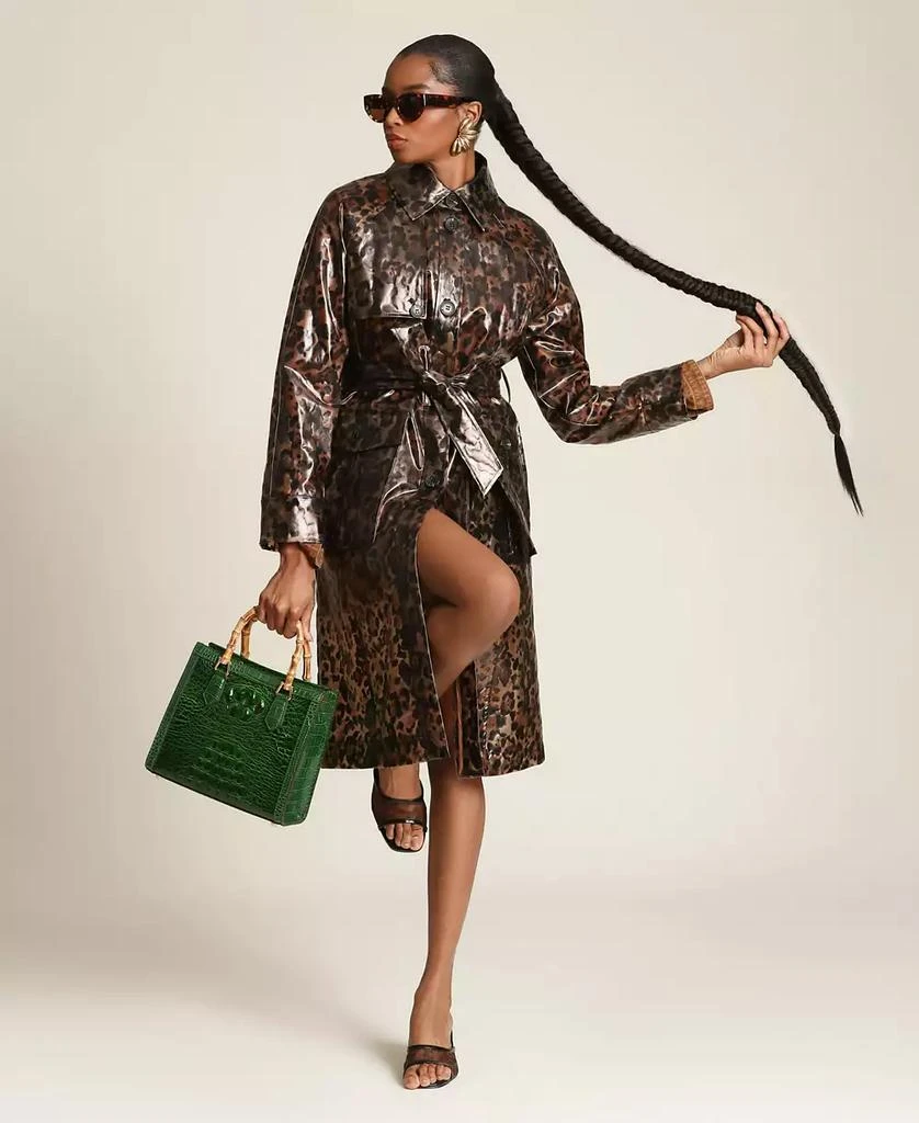 Avec Les Filles Women
s Center Front Belted Trench Coat 7