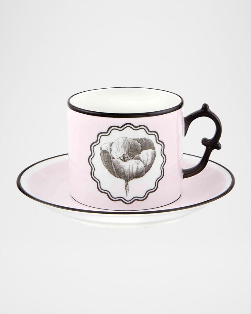 Christian Lacroix Herbariae Teacups & Saucers, Set of 2