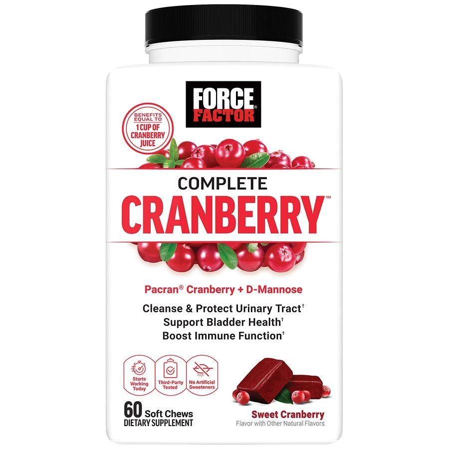 Force Factor Urinary Health Support Formula Sweet Cranberry 1