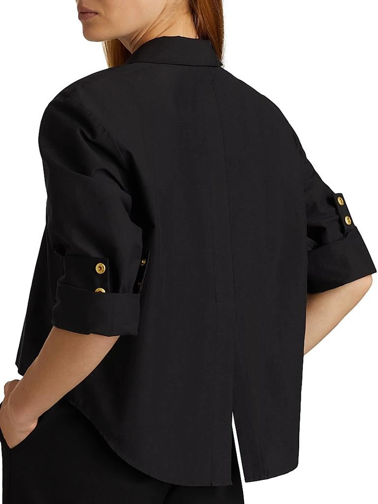 L'Agence Cosette Crop High-Low Shirt 6