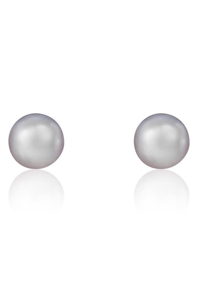 SPLENDID PEARLS 14K Yellow Gold 9-9.5mm Cultured Freshwater Pearl Stud Earrings