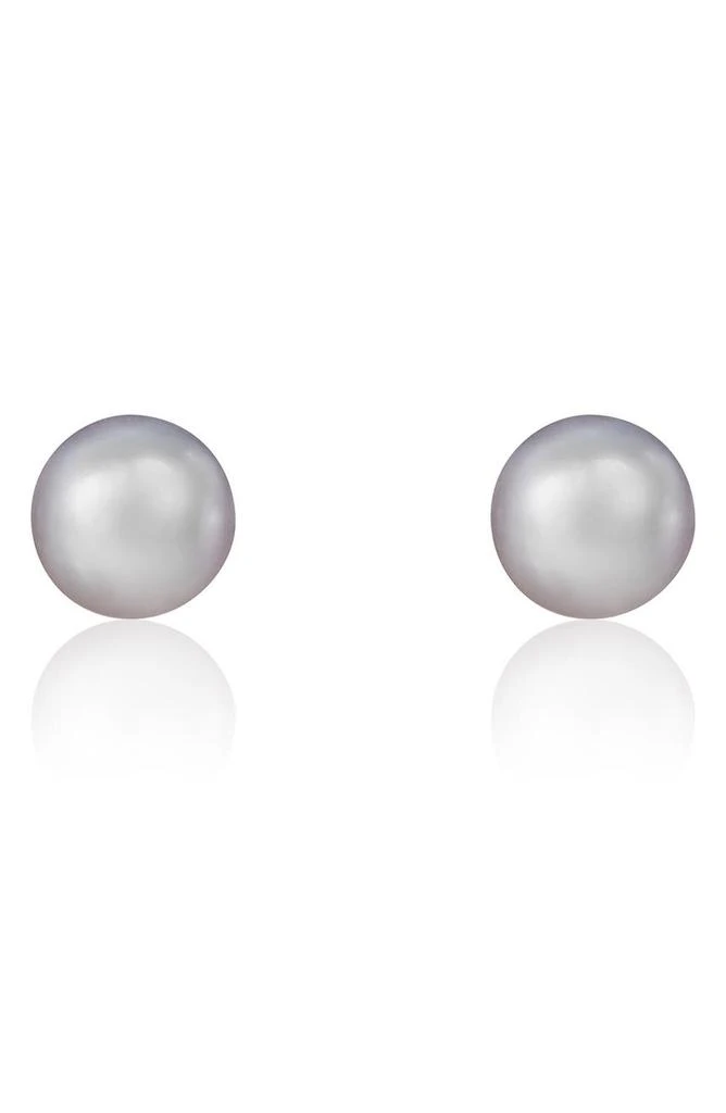 SPLENDID PEARLS 14K Yellow Gold 9-9.5mm Cultured Freshwater Pearl Stud Earrings 1