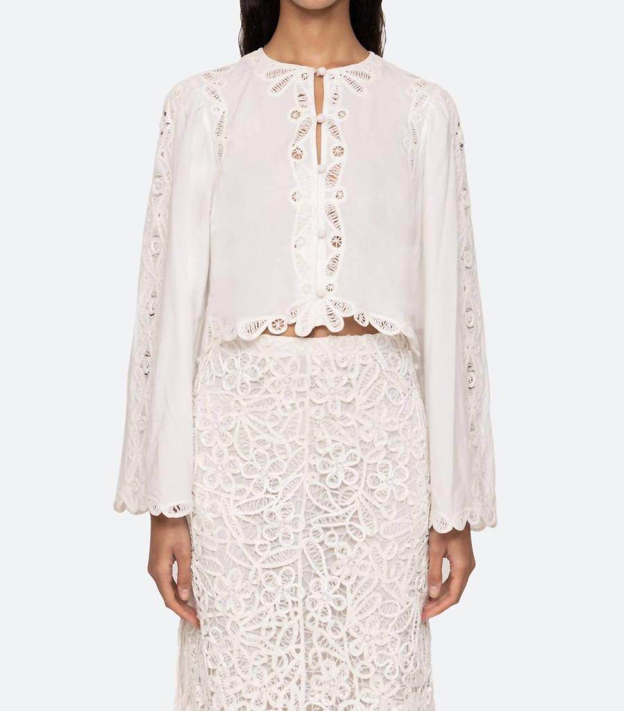 Sea Sea - Elke Soutache Long Sleeve Blouse