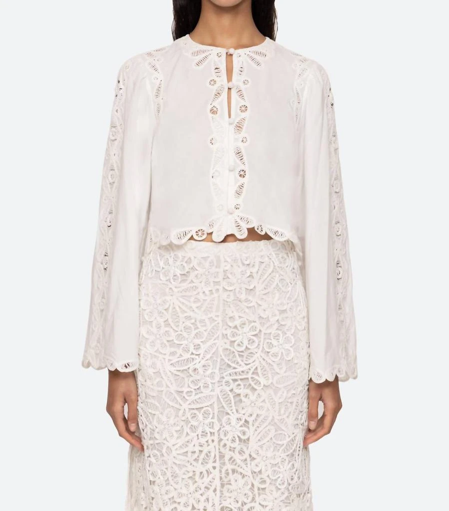 Sea Sea - Elke Soutache Long Sleeve Blouse 1