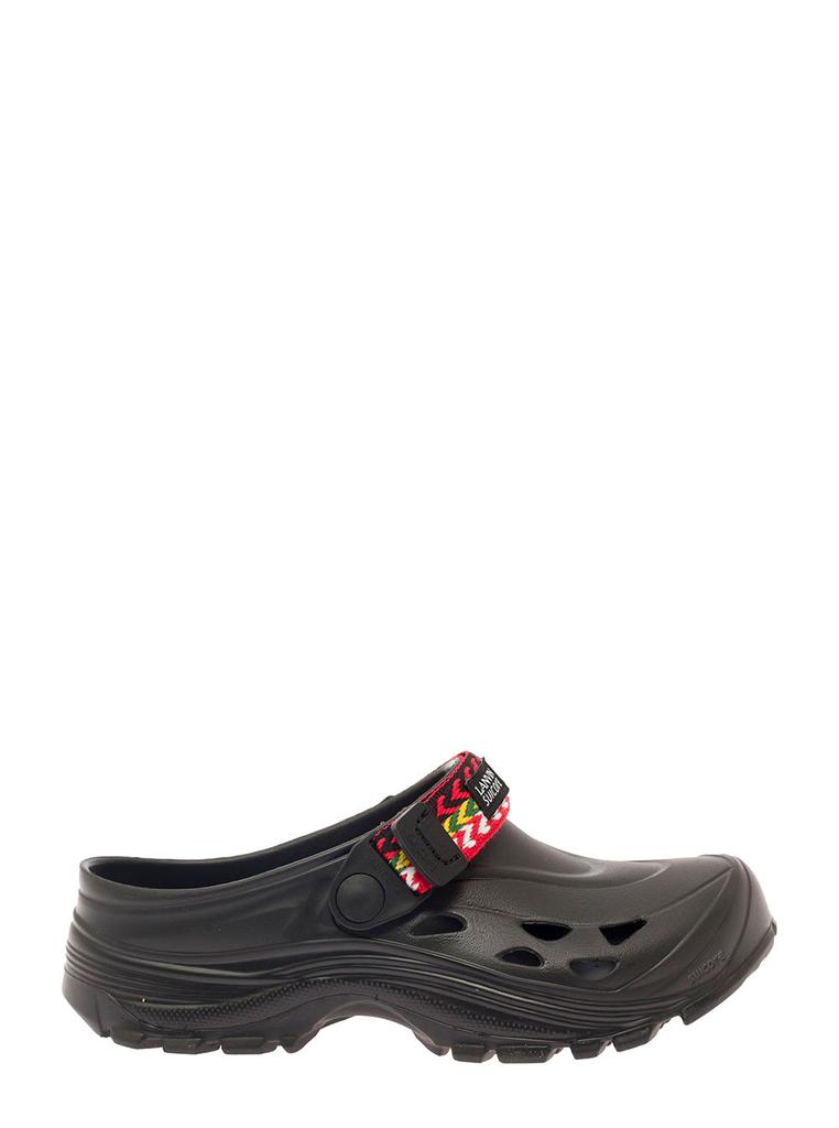 サンダル・ミュール LANVIN Lanvin x Suikoke Slippers in Black Rubber Woman Lanvin Lanvin X Suikoke Slippers In Black Rubber Woman