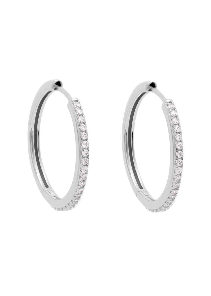 Givenchy Crystal Pavé Double Twist In & Out Small Hoop