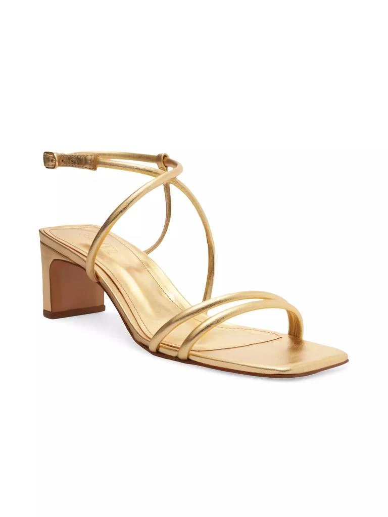 Schutz Aimee 63MM Leather Block Sandals 2